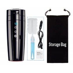 12/24V Car Heating Cup - Stainless Steel Smart Temperature Control Touch LCD Display Travel Mug