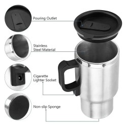 Car Portable Electric Heating Cup Water Tea or Coffee