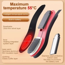 Heated Rechargeable Insoles 2000Mah Heating Insoles Remote Control Foot Warmer Insoles Washable Cuttable Warm Insoles For Men