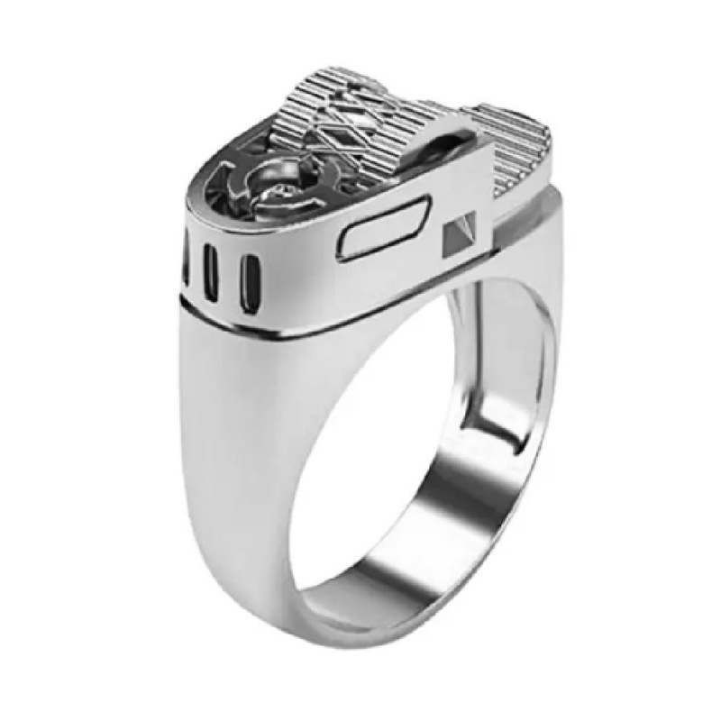 Creative Lighter Modeling Punk Style Jewelry Ring