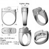 Creative Lighter Modeling Punk Style Jewelry Ring