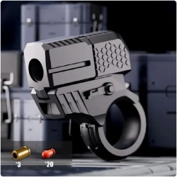 Alloy Gun Fidget Ring EDC Fidget Spinner Metal Hand Spinner Adult Fidget Toys ADHD Tool Anxiety Stress Relief Toys Office Toys