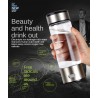 Hydrogen Generator Cup Water Filter 430ML Alkaline Maker Hydrogen-Rich Water Portable Bottle Lonizer Pure H2 Electrolysis