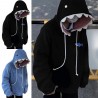 Long Sleeve Shark Shape Pullover Animal Hooded Cartoon Sweatshirt