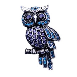 Crystal Owl Fashion Brooch Owl Brooch Pin