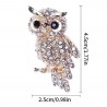 Crystal Owl Fashion Brooch Owl Brooch Pin