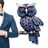 Owl Brooch Pin Created Rhinestone Crystal Owl Fashion Brooch Owl Brooch Pin Scarves Shawl Clip For Women Ladies