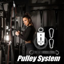 Cable Pulley Wheel Lat Pulldown Attachments For Pulley System 360 Degree Rotating Gym Pulley System Equipment Replacement For