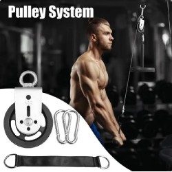 Cable Pulley Wheel Lat Pulldown Attachments For Pulley System 360 Degree Rotating Gym Pulley System Equipment Replacement For