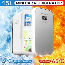 15 Liter Car/Home Dual Core Freezing/Heating Fridge for Home, Travel & Camping