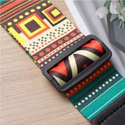 Fashion Retro Ethnic Style Guitar Strap Adjustable Leather Strap for Folk Guitar Electric Guitar Bass Ukulele Guitar Accessories