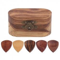 Wooden Guitar Picks With...