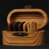 Wooden Guitar Picks With Storage Box for Guitars & Ukuleles etc