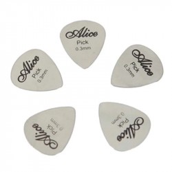 5Pcs/10Pcs Metal Guitar Picks Durable Professional Bass Ukelele Guitar Picks Electric Guitarra Accesorios