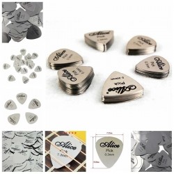 5Pcs/10Pcs Durable Professional Metal Guitar Picks for Bass Ukelele & Guitars