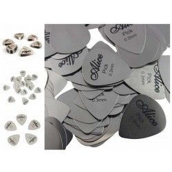 5Pcs/10Pcs Metal Guitar Picks Durable Professional Bass Ukelele Guitar Picks Electric Guitarra Accesorios