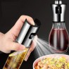 Stainless Steel Oil Press Spray Glass Bottle for Kitchen & Restaurant Cooking
