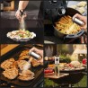 Stainless Steel Oil Press Spray Glass Bottle for Kitchen & Restaurant Cooking