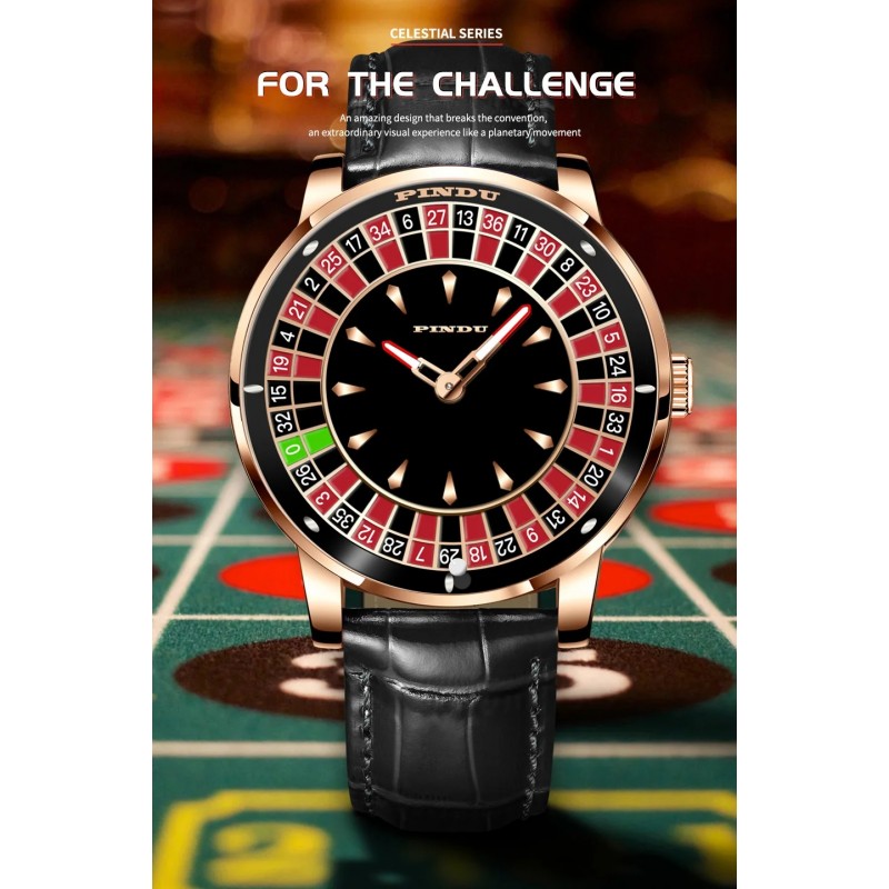 Mechanical Casino Style Automatic Watch