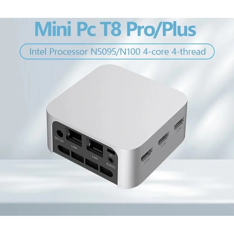 FIREBAT T8 Pro Plus Mini PC Intel Celeron N5095 N100 Desktop Gaming Computer 8GB 16GB 256GB 512GB DDR4 DDR5 WIFI5 BT4.2