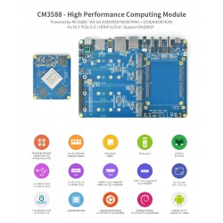 M3588-NAS 2.5G,RK3588,4xPCIe3.0 4K/8K,NVME SSD