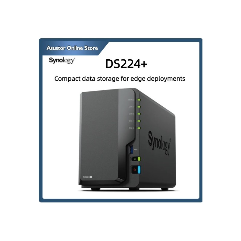 Synology DS224+ 2 Bay NAS Cloud Storage DiskStation Enclosre For Home and Small business PK Synology DS220+ Synology DS220j