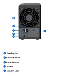 2 Bay NAS Cloud Storage Disk Station Enclosure For Home and Small Businesses