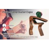 Guitar Capo Adjustment Clip Excellent Metal Picks Holder for Acoustic Electric Guitars Bass Ukulele with 4 Picks