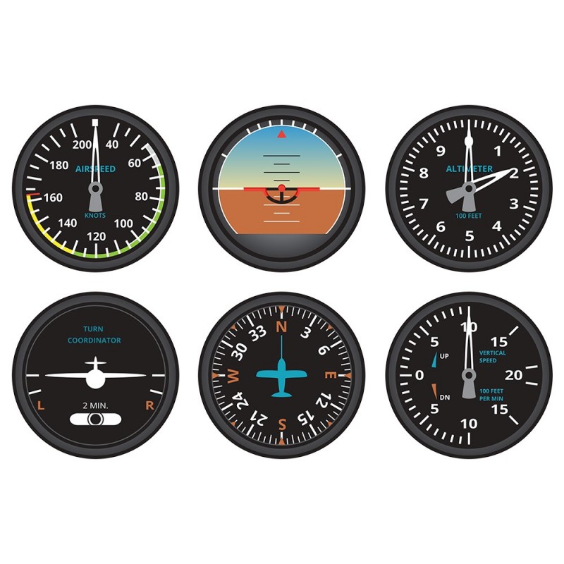 Set of 6 Cool Aviation Coasters