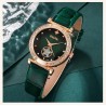 6 Piece Set Green Luxury Quartz Watch, Ring, Necklace & Earring Rhinestone Fashion