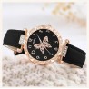 Luxury Butterfly Fashion Watch Ring Necklace Earrings Set with Rhinestone