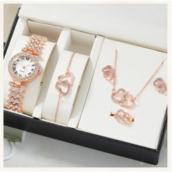 6 Piece Rhinestone Quartz...