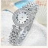 6 Piece Rhinestone Quartz Watch With Heart Necklace Bracelet Earrings Ring Jewelry Set