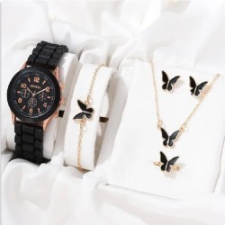 5PCS Set Luxury Watch Women...