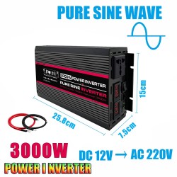 Pure Sine Wave Inverter DC 12V TO AC 220V Voltage Transformer/Inverter for Car Outdoor Camping