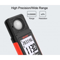 Lux Digital Luminescence Light Meter with Ambient Humidity and Temperature Tester