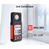 Lux Digital Luminescence Light Meter with Ambient Humidity and Temperature Tester