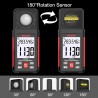 Lux Digital Luminescence Light Meter with Ambient Humidity and Temperature Tester