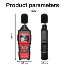 Digital Sound Level Meter Noise Tester/Detector with USB Data Connection Function