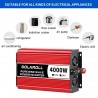 Inverter DC to AC Voltage Portable Pure Sine Wave Converter with LED Display