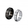 Simple Steel Ring Anti-anxiety/ Decompression Rotating Fashion Couple's Ring Jewelry