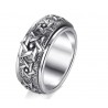 Popular Retro Style Jewelry Rotatable Couple's Ring