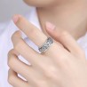 Popular Retro Style Jewelry Rotatable Couple's Ring