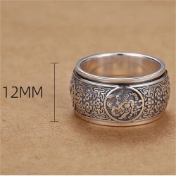 Rotatable Powerful Beasts Jewelry Retro Ring