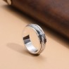 Great Wall Pattern Double Layer Rotatable Closed Vintage Ring Jewelry