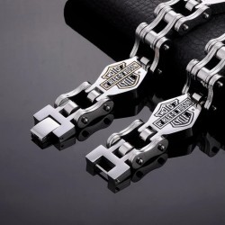 Fashion Style Stainless Steel Motorcycle Bracelet