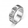 Fashionable Punk Gothic Retro Roman Numerals Rotatable Ring