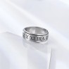 Fashionable Punk Gothic Retro Roman Numerals Rotatable Ring