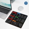 MS Office Shortcut Keys Mouse Pad with Non-Slip Rubber Base