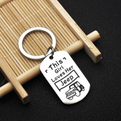 Jeep Lover Keychain/Dog Tag Accessories